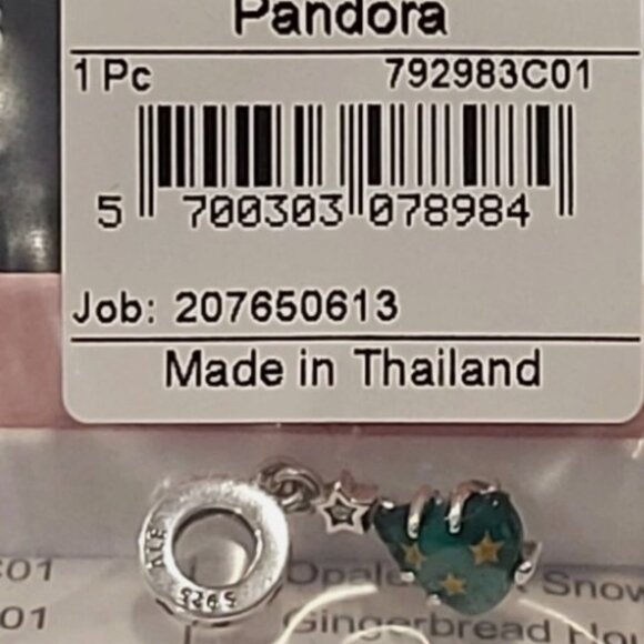 Authentic PANDORA STERLING SILVER SPARKLING CHRISTMAS TREE DANGLE 792983C01 - Picture 8 of 11